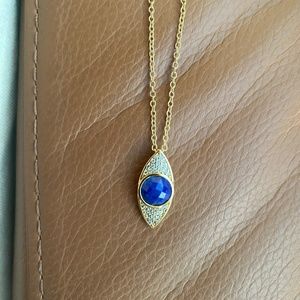 Melanie Auld Lapis Evil Eye Necklace